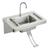 Elkay Stainless Steel 28" x 20" x 7-1/2", Wall Hung Lavatory Sink Kit - ESLV2820FC