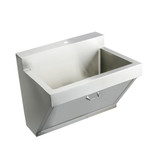 Elkay Stainless Steel 30" x 23" x 11", Wall Hung Single Bowl Surgeon Scrub Sink - EWSF130261