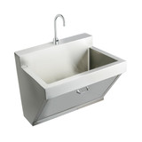 Elkay Stainless Steel 30" x 23" x 26", Wall Hung Single Bowl Surgeon Scrub Sink Kit - EWSF13026SACC