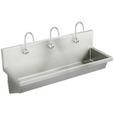 ELKAY  EWMA6020SACMC Stainless Steel 60" x 20" x 8", Wall Hung Multiple Station Hand Wash Sink Kit