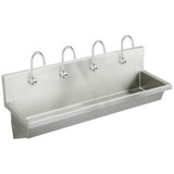 Elkay Stainless Steel 96" x 20" x 8", Wall Hung Multiple Station Hand Wash Sink Kit - EWMA9620SACC