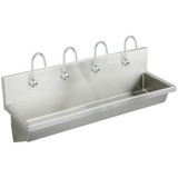 Elkay Stainless Steel 96" x 20" x 8", Wall Hung Multiple Station Hand Wash Sink Kit - EWMA9620SACMC