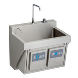Elkay Stainless Steel 30" x 23" x 26", Wall Hung Single Bowl Surgeon Scrub Sink Kit - EWSF13026KWSC