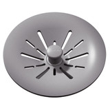 Elkay Quartz Perfect Drain 3-1/2" Removable Polymer Basket Strainer and Rubber Stopper -Greystone - LKPDQSGS