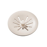 Elkay Quartz Perfect Drain 3-1/2" Removable Polymer Basket Strainer and Rubber Stopper -Putty - LKPDQSPT