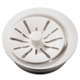 Elkay Quartz Perfect Drain 3-1/2" Polymer Disposer Flange with Removable Basket Strainer and Rubber Stopper -Ricotta - LKPDQD1RT