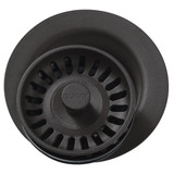 Elkay Polymer 3-1/2" Disposer Flange with Removable Basket Strainer and Rubber Stopper -Mocha - LKQD35MC