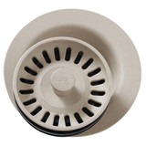 Elkay Polymer 3-1/2" Disposer Flange with Removable Basket Strainer and Rubber Stopper -Putty - LKQD35PT