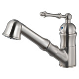 HamatUSA  RIPO-2000 BN Dual Function Pull Out Kitchen Faucet in Brushed Nickel