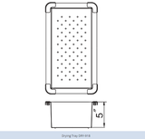 HamatUSA 7 1/2" x 16 3/16" x 5" D Drying Tray - DRY-716