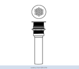 HamatUSA Grid Drain with 6" tail piece - GDR-2700