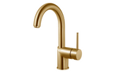 HamatUSA  GABA-4000 BB Bar Faucet with High Rotating Spout in Brushed Brass
