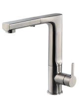 HamatUSA  STPO-2000 BN Dual Function Pull Out Kitchen Faucet in Brushed Nickel