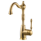 HamatUSA  NOBR-4000 BB Traditional Brass Bar Faucet in Brushed Brass