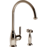 HamatUSA  EXSH-4000 PN Traditional Brass Single Lever Faucet with Side Spray in Polished Nickel