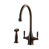 HamatUSA  EXDH-4000 OB Traditional Brass Faucet with Side Spray in Oil Rubbed Bronze