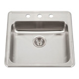 HamatUSA  TADA-2222ST-5-4-1 ADA Topmount Stainless Steel 4-hole Sink - 22 x 22 inches