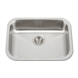 HamatUSA ADA Undermount Stainless Steel Sink - 23 x 17 3/4 inches - CADA-2318SU-5.5-1