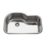 HamatUSA  VIL-3221ST Topmount Offset Single Bowl Kitchen Sink - 31 1/2 x 21 inches