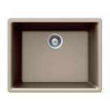 HamatUSA SIO-2418SU-TA Undermount Single Bowl Granite Kitchen Sink, Taupe - 23 5/8 x 17 3/4 inches