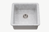 HamatUSA CHE-1717BU-MZ Undermount Fireclay Bar Sink, Marble - 19 1/8 x 18 3/8 inches