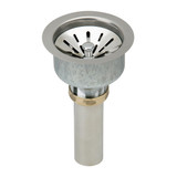 ELKAY LK99 Deluxe Stainless Steel Basket Strainer with Rubber Seal and Tailpiece, 3-1/2"