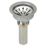 Elkay Deluxe Stainless Steel Drain Kit for Fireclay Sinks, 3-1/2" - LK99FC