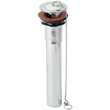 Elkay Chrome Plated Brass 1-1/2" Sink Drain with Rubber Stopper Ring and Chain - LK175