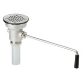 Elkay 3-1/2" Drain Fitting Rotary Lever Operated with 1-1/2" OD Tailpiece - LK24RT
