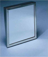 Meek Fixed Tilt Frame & Mirror 16" x 24" - Bright Finish - M4400