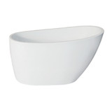 Kingston Brass Aqua Eden VTRS482627 48-Inch Acrylic Freestanding Tub with Drain, - Glossy White
