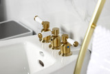 Kingston Brass  KB6327DPL Paris Three-Handle Bidet Faucet, - Brushed Brass