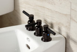 Kingston Brass KB6325DKL Kaiser Three-Handle Bidet Faucet, - Oil Rubbed Bronze