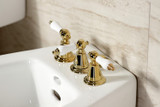 Kingston Brass KB322PL Victorian Three-Handle Bidet Faucet, - Polished Brass