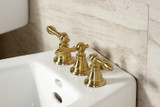 Kingston Brass KB327ACL American Classic Three-Handle Bidet Faucet, - Brushed Brass