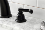 Kingston Brass KB980FL Royale Widespread Bathroom Faucet, - Matte Black