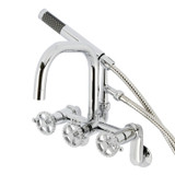 Kingston Brass AE8451CG Fuller Wall Mount Clawfoot Tub Faucet, - Polished Chrome