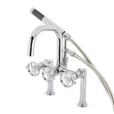 Kingston Brass AE8401RX Belknap 7-Inch Deck Mount Clawfoot Tub Faucet, - Polished Chrome