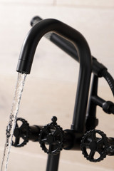 Kingston Brass AE8400CG Fuller 7-Inch Deck Mount Clawfoot Tub Faucet, - Matte Black