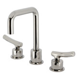 Kingston Brass KS1456TKL Hallerbos Widespread Bathroom Faucet with Push Pop-Up, - Polished Nickel