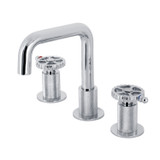 Kingston Brass  KS1411CG Fuller Widespread Bathroom Faucet with Push Pop-Up, - Polished Chrome