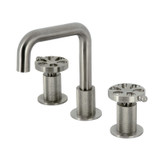 Kingston Brass KS1418RX Belknap Widespread Bathroom Faucet with Push Pop-Up, - Brushed Nickel