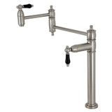 Kingston Brass KS3708PKL Duchess Deck Mount Pot Filler, - Brushed Nickel