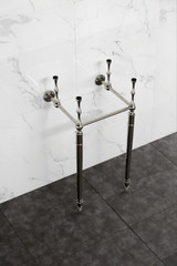 Kingston Brass VPB33146 Edwardian Brass Console Sink Legs, - Polished Nickel - 16 13/16 x 14 3/8 inches