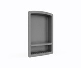 Swanstone Recessed Shower Shelf in Ash Gray - 22" H x 15" W x 4-5/16" D - RS02215.203
