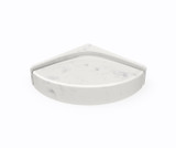 Swanstone CS01616.221 Corner Shower Seat in Carrara - 16 5/16" L x 16 5/16" W