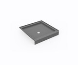 Swanstone 32 x 32 Alcove Shower Pan with Center Drain - Ash Gray - SF03232MD.203