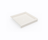 Swanstone 36 x 36 Alcove Shower Pan with Center Drain in Bisque - SF03636MD.018