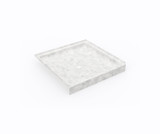 Swanstone 36 x 36 Alcove Shower Pan with Center Drain in Ice - SF03636MD.130