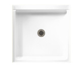 Swanstone 36" x 36" Alcove Shower Base / Pan with Center Drain in White - SF03636MD.010